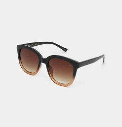 A.Kjaerbede Billy Sunglasses Black/Brown Transparent