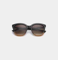 A.Kjaerbede Billy Sunglasses Black/Brown Transparent