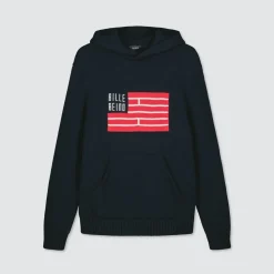 Billebeino Flag Knit Hoodie Navy