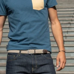 Billybelt Elastic Woven Belt Sandy Beige