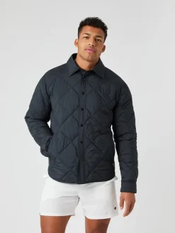 Björn Borg Centre Quilted Overshirt Black Beauty