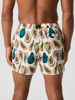 Björn Borg Print Swim Shorts Papaya Big