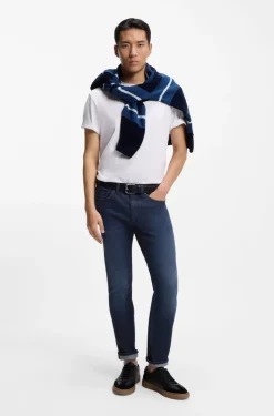 Boss Delaware Slim Fit Jeans Blue Stretch Denim