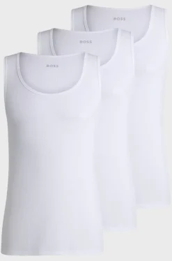Boss 3-Pack Tanktop White