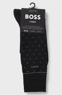 Boss 2PR Dots Bamsoo Socks Black