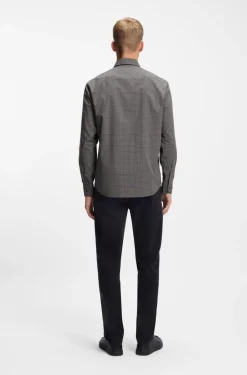 Boss Ricoplus Shirt Black Patterned