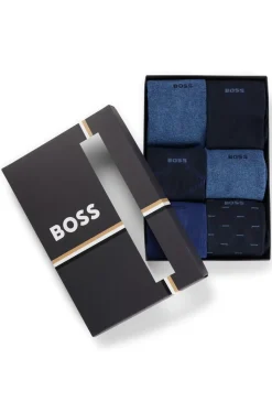 Boss Six-Pack Socks Blue