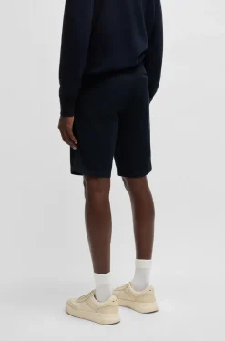 Boss Slim Fit Chino Shorts Dark Navy