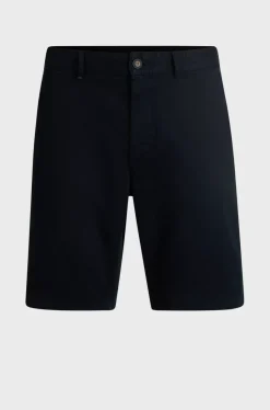 Boss Slim Fit Chino Shorts Dark Navy