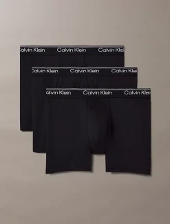 Calvin Klein 3 Pack Boxer Briefs – Microfibre Stretch Black