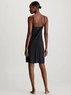 Calvin Klein Full Slip Nightdress Black