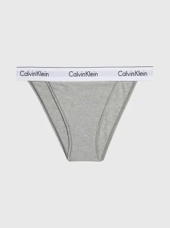 Calvin Klein High Leg Tanga Grey Heather