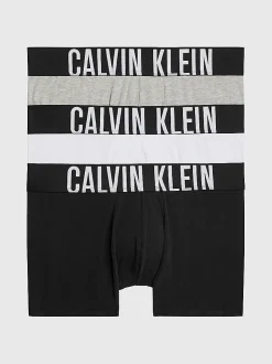 Calvin Klein Intense Power 3-Pack Trunks Black/Grey/White