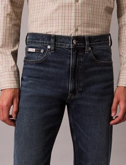 Calvin Klein Jeans Standard Straight Fit Jeans Oil Slick