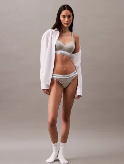 Calvin Klein Lift Bralette – Modern Cotton Grey Heather