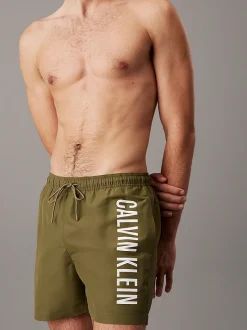 Calvin Klein Medium Drawstring Swim Shorts – Intense Power Burnt Olive