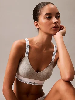 Calvin Klein Modern Cotton Light Bralette Grey Heather