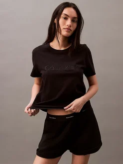 Calvin Klein Pyjama Top – Pure Cotton Black