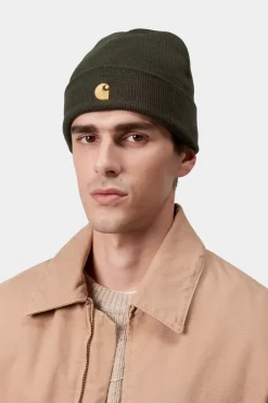 Carhartt WIP Chase Beanie Olive/Gold