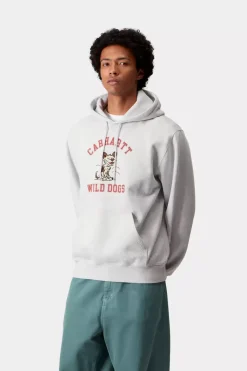 Carhartt WIP Hooded Wild Dog Sweatshirt Ash Heather