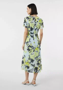Comma, Flower Dress Light Blue