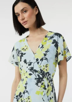 Comma, Flower Dress Light Blue