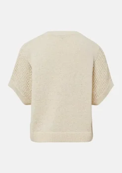Comma, Knitted Pullover Beige