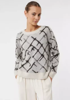 Comma, Knitted Pullover Beige