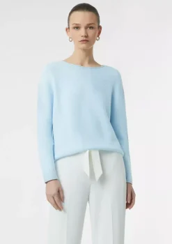 Comma, Knitted Pullover Light Blue