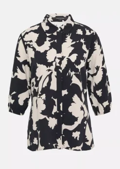Comma, Print Blouse Navy