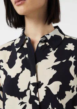 Comma, Print Blouse Navy