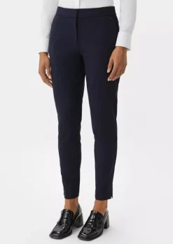 Comma, Slim Fit Trousers Navy
