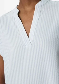 Comma, Striped Top Light Blue