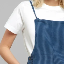 Dedicated Jumpsuit Emmaboda Work Stripe Dark Blue