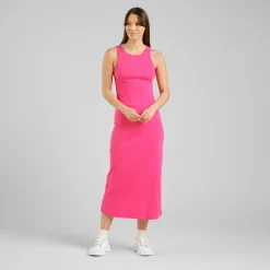 Dedicated Rib Dress Motala Raspberry Pink