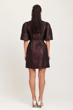 Dry Lake Rome By Night Dress Burgundy