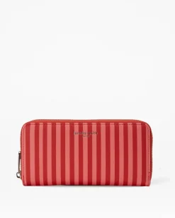 Fenella Smith Aria Purse Pink And Red Stripe