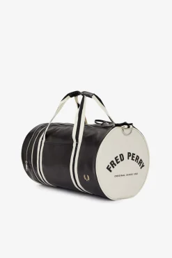 Fred Perry Classic Barrel Bag Black/Ecru