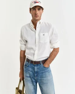 Gant Cotton Linen Shirt White