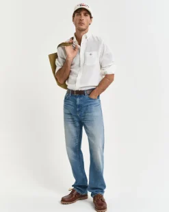 Gant Cotton Linen Shirt White