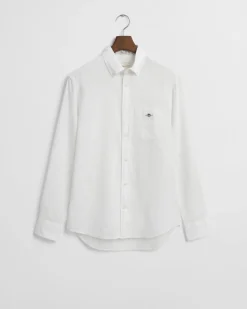 Gant Cotton Linen Shirt White