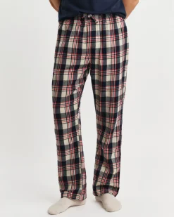 Gant Flannel Check Pajama Pants Ruby Red