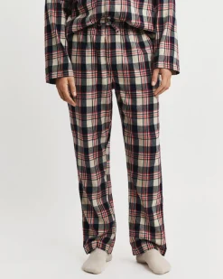 Gant Flannel Check Pyjama Set Ruby Red