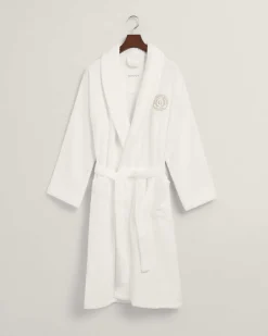 Gant Home Crest Robe White