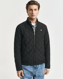 Gant Quilted Windcheater Jacket Black