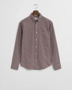 Gant Reg Twill Gingham Shirt Plumped Red