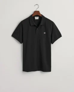 Gant Regular Fit Shield Pique Shirt Black