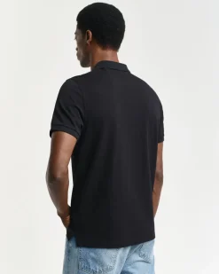 Gant Regular Fit Shield Pique Shirt Black