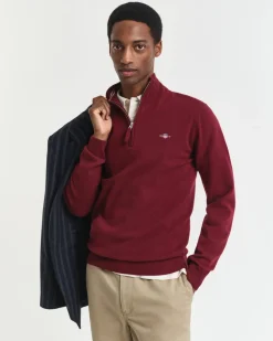 Gant Superfine Lambswool Jumper Plumped Red