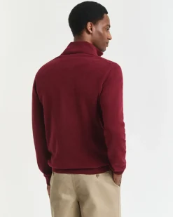 Gant Superfine Lambswool Jumper Plumped Red
